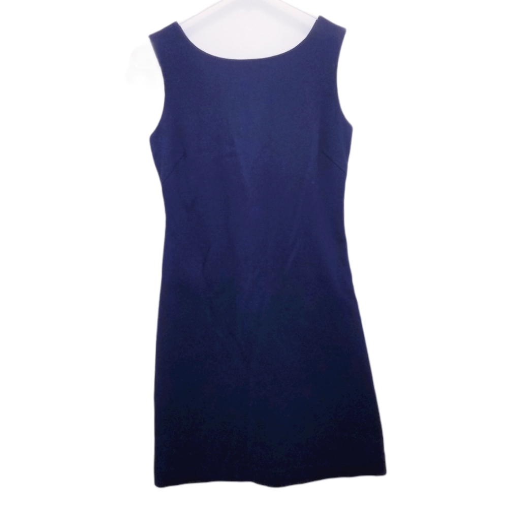 Banana Republic Dress Size 0 Sleeveless Blue Open Back Simple Elegant